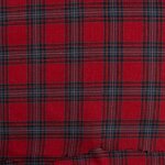 Tissu tiss teint cossais fluide rouge - mondial tissus