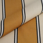 Tissu toile acrylique recycl dperlant anti uv ray jaune noir - mt - mondial tissus