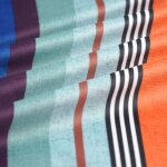 Tissu velours imprim� bahia multicolore - mt - mondial tissus