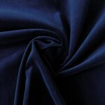 Tissu velours non feu uni bleu marine - mondial tissus