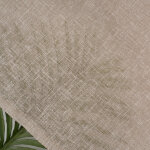 Tissu voilage aspect lin marron bas plomb grande largeur - linder - mondial tissus