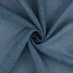Tissu voilage aspect naturel chin bleu canard - mondial tissus