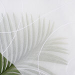 Tissu voilage brod� galileo plomb� blanc - linder - mondial tissus