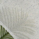 Tissu voilage effet naturel mouchet ole bleu - linder - mondial tissus