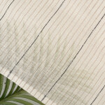 Tissu voilage effet naturel rayures r�versible maria - linder - mondial tissus