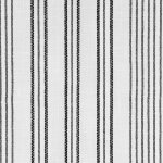Tissu voilage escadi effet lin blanc triple rayure noire - 300 cm - linder - mondial tissus