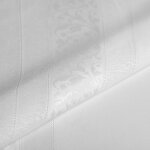 Tissu pour voilage petite arabesque blanc grande largeur 300 cm - mondial tissus