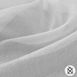 Tissu voile batiste non fleu blanc 300cm - mondial tissus