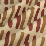 Tissu voile coton b�tonnet brun - mondial tissus