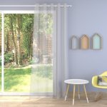 Tissu voilage plomb� cocktail �cru - 300 cm - linder - mondial tissus