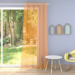 Tissu voilage plomb� cocktail jaune - 300 cm - mondial tissus