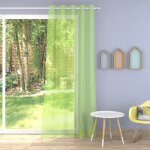 Tissu voilage plomb� cocktail vert anis - 300 cm - linder - mondial tissus