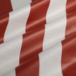 Toile cire baya rouge blanc - mondial tissus