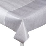 Toile cire grise effet nappe - mondial tissus