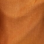 Tissu toile fils chenille toucher velours �pice orange - mondial tissus