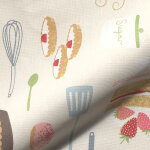 Toile semi panama beige ingr�dient recette g�teau - mondial tissus