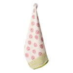 Torchon impression blockprint chardons roses artisanat indien - au maison - mondial tissus