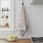 Torchon jacquard sardines - mondial tissus