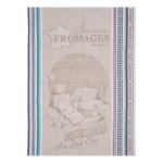 Torchon jacquard selection de fromages - mondial tissus