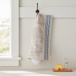 Torchon jacquard selection de fromages - mondial tissus