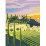 Toscane canevas 40x50cm - dmc - mondial tissus