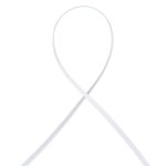 Tresse lastique plate blanche 4 gommes - mt - mondial tissus