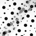 Tulle gros pois velours noir - mondial tissus