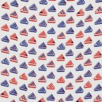 Tissu viscose voilier bleu - mondial tissus