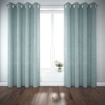 Voilage estampes bleu - mondial tissus