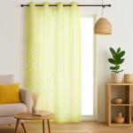 Voilage jaune sphre 140x240 cm - mondial tissus