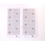 Voilage modulable petites fleurs rouge violet 90 cm - mondial tissus
