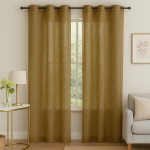 Voilage tonga effet lin brut 140 x 260 cm - mt - mondial tissus