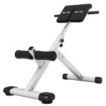 Banc de musculation abdominal et dorsal pliable blanc gorilla sports