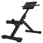 Banc de musculation abdominal et dorsal pliable noir gorilla sports