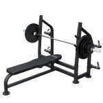 Banc musculation avec rack pro et set d haltres longues 130 kg maxxus