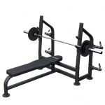 Banc musculation avec rack pro et set d haltres longues 60 kg maxxus