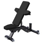 Banc de musculation r�glable 2 coussins noir gorilla sports