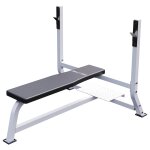 Banc de musculation avec support de barres blanc gorilla sports