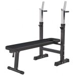 Banc de musculation avec support de barre noir gorilla sports