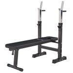 Banc de musculation avec support de barre noir gorilla sports