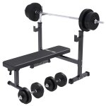 Banc musculation avec support (set 40 - 100 kg) 70 kg gorilla sports