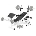 Banc de musculation multifonction blanc gorilla sports