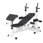 Banc de musculation multifonction blanc gorilla sports Banc de musculation multifonction blanc gorilla sports
