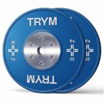 Disques bumper 50 / 51 mm 40 kg (2x20 kg) trym