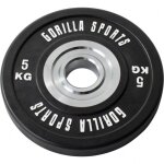 Disque bumper professionnel en caoutchouc 50 / 51 mm 5 kg gorilla sports