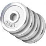 Disques de musculation en fonte chrom�s 30 / 31 mm 2 kg (4x0, 5 kg) gorilla sports