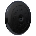 Disques de musculation en caoutchouc 30 / 31 mm 15 kg gorilla sports