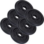 Disques de musculation en fonte 2 20 kg 15 kg (6 x 2. 5 kg) scsports
