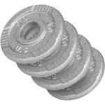 Disque musculation fonte 30 / 31 mm ou 50 / 51 mm avec poign�es argent / 30mm / set 2kg (4x0. 5kg) gorilla ...