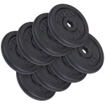 Disque musculation fonte - set 10 - 40 kg (30 mm) 40 kg (8 x 5 kg) scsports